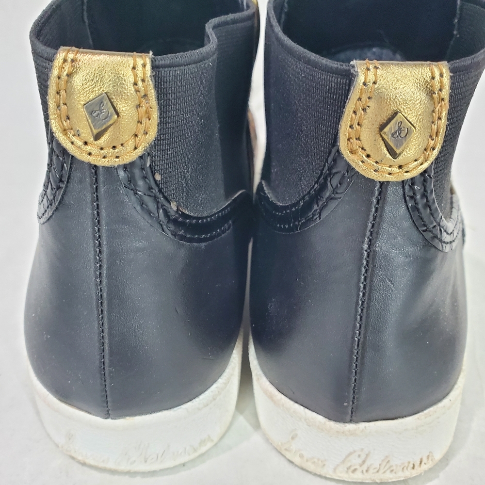 SAM EDELMAN MARGOT High Top Slip On Sneaker Shoe Dyed Real Cow Fur Leopard Print - Picture 7 of 14